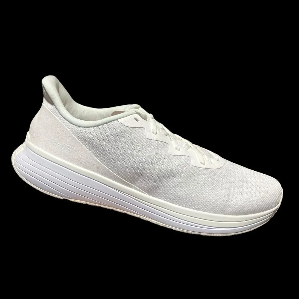 Lane-Eight Sneakers Mens 10.5 White Relay Trainer Athleisure Gym Classic Running